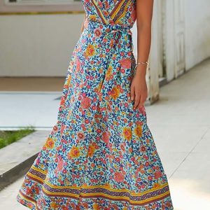 Robe Longue Effet Bohème – Gigi