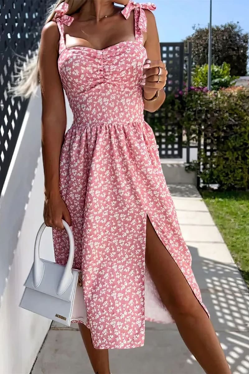 Robe Rose Bohème Chic – Irma