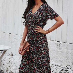Robe de Soirée Bohème Chic – Léontine
