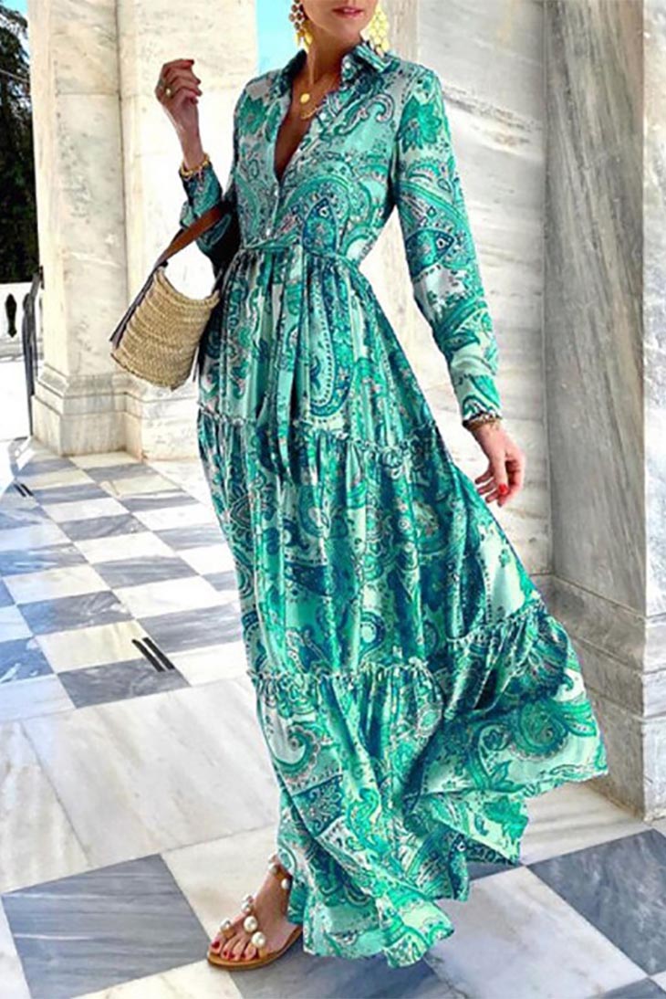 Robe Très Longue Bohème – Nora – Image 2