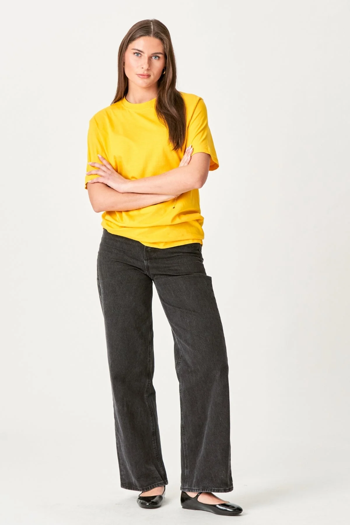 T-shirt surdimensionné - Jaune – Image 2