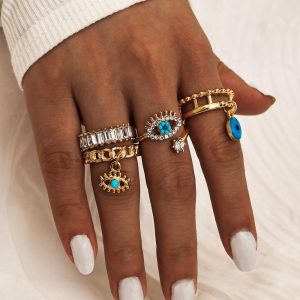 Bague Boho Femme Turquoise