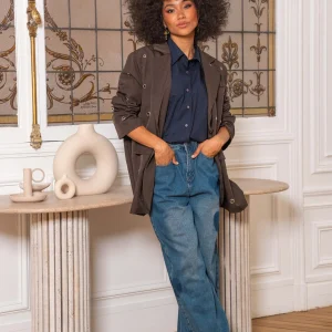Blazer oversize à œillets Karen