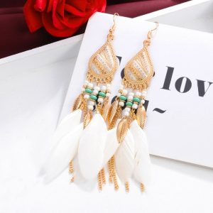 Boucle d’Oreille Bohème Chic Plume