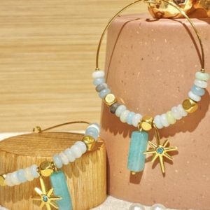 Boucles d’Oreilles Amazonite