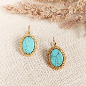 Boucles d’oreilles Bohème Turquoise