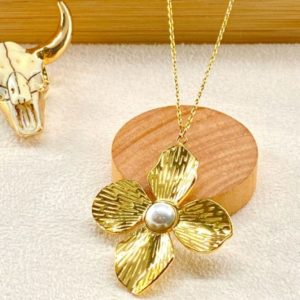 Collier Bohème Fleur Dorée