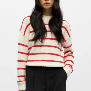 Pull en tricot Oda - Poinsettia de bouleau