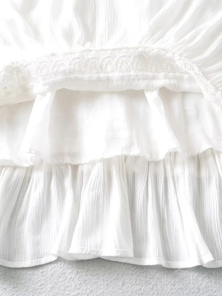 Robe Bohème Chic Blanche – Image 9