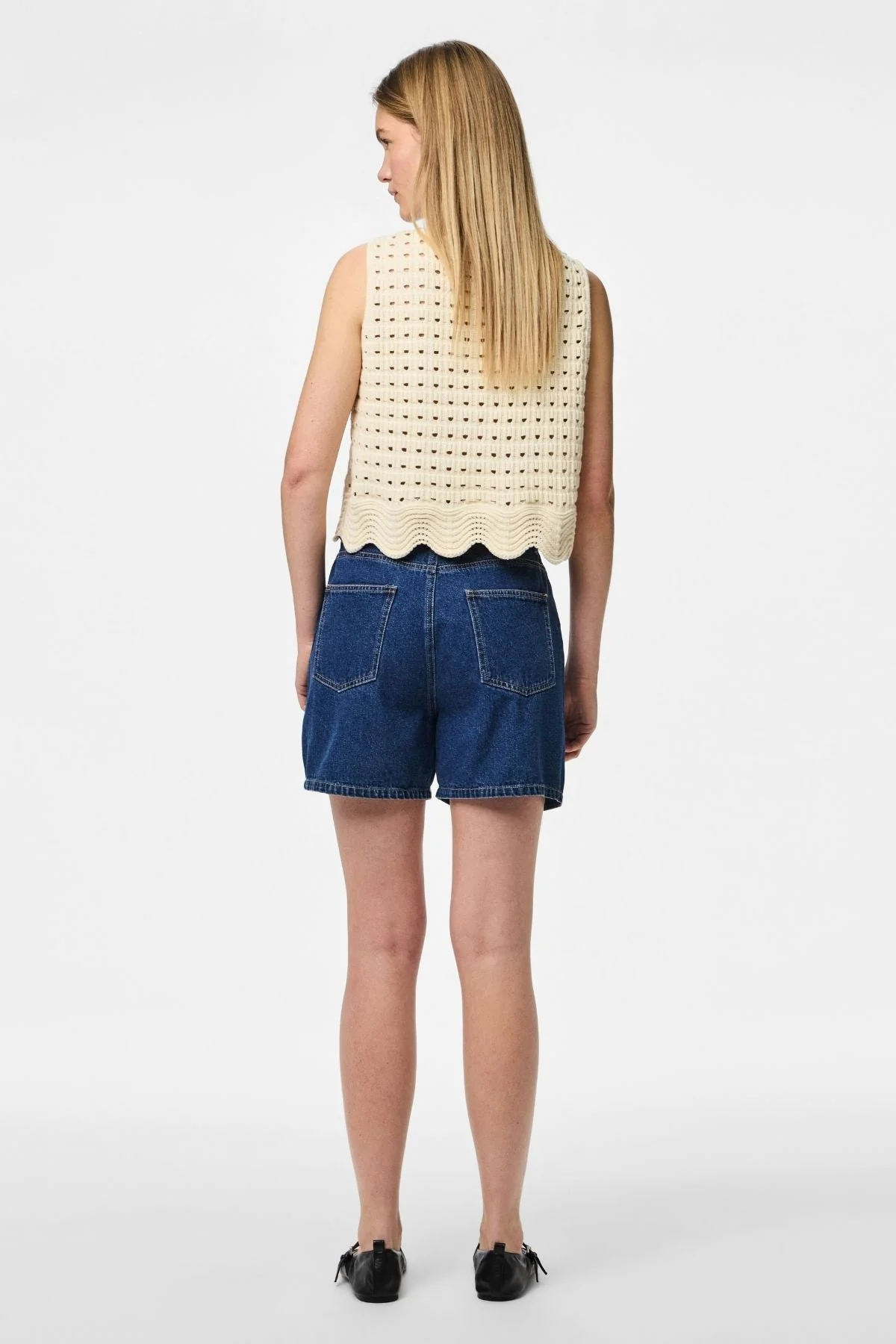 Abbi Shorts - Denim bleu moyen – Image 3