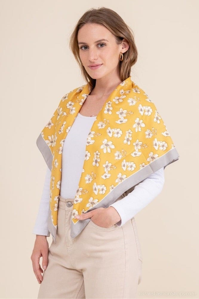 Foulard Carré Bohème Fleur – Image 3