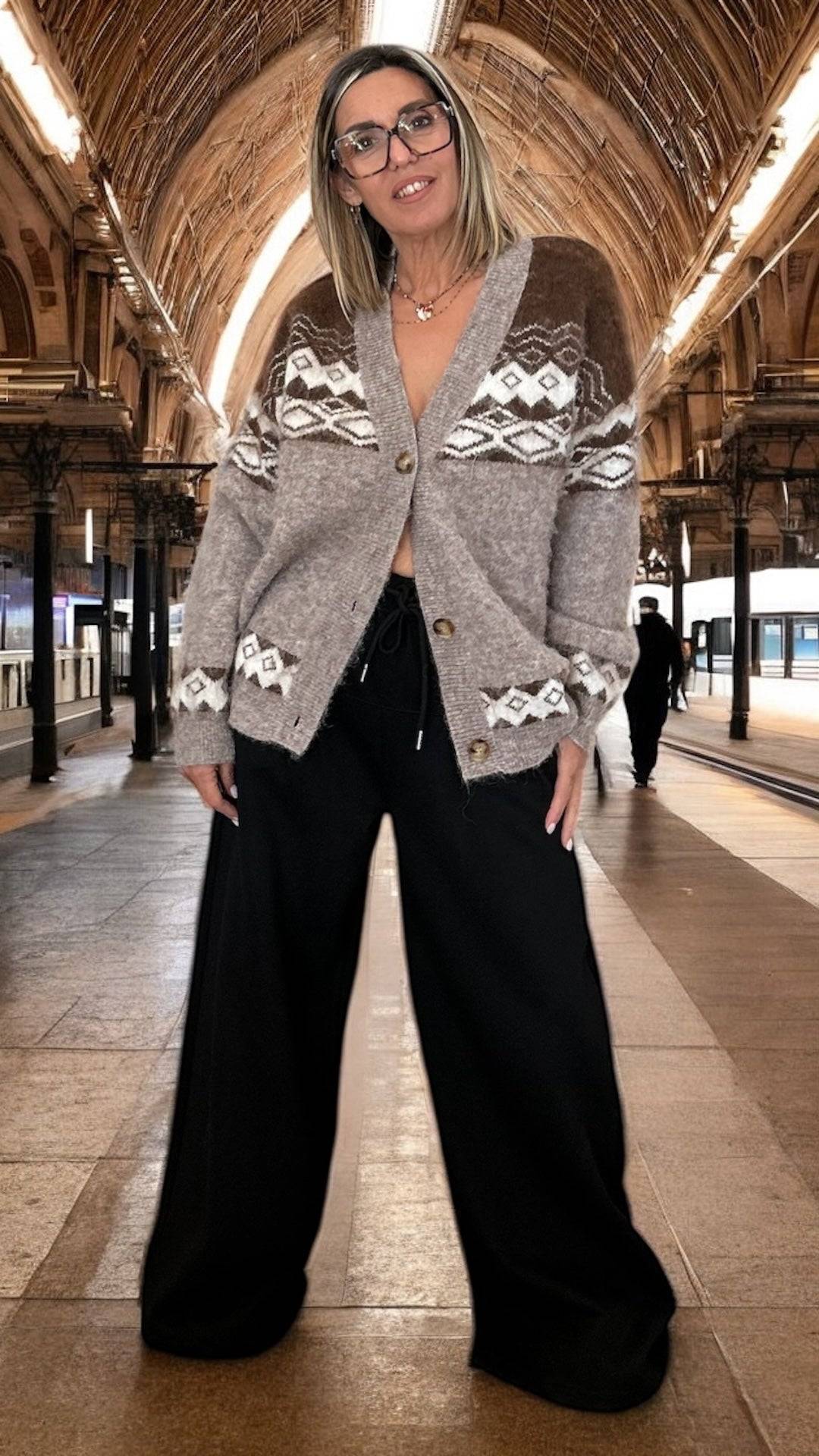 Gilet Jacquard femme - Tendance - Style Chic & Confort Aspen – Image 2
