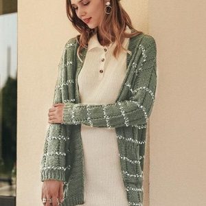 Gillet Bohème Effet Tricot