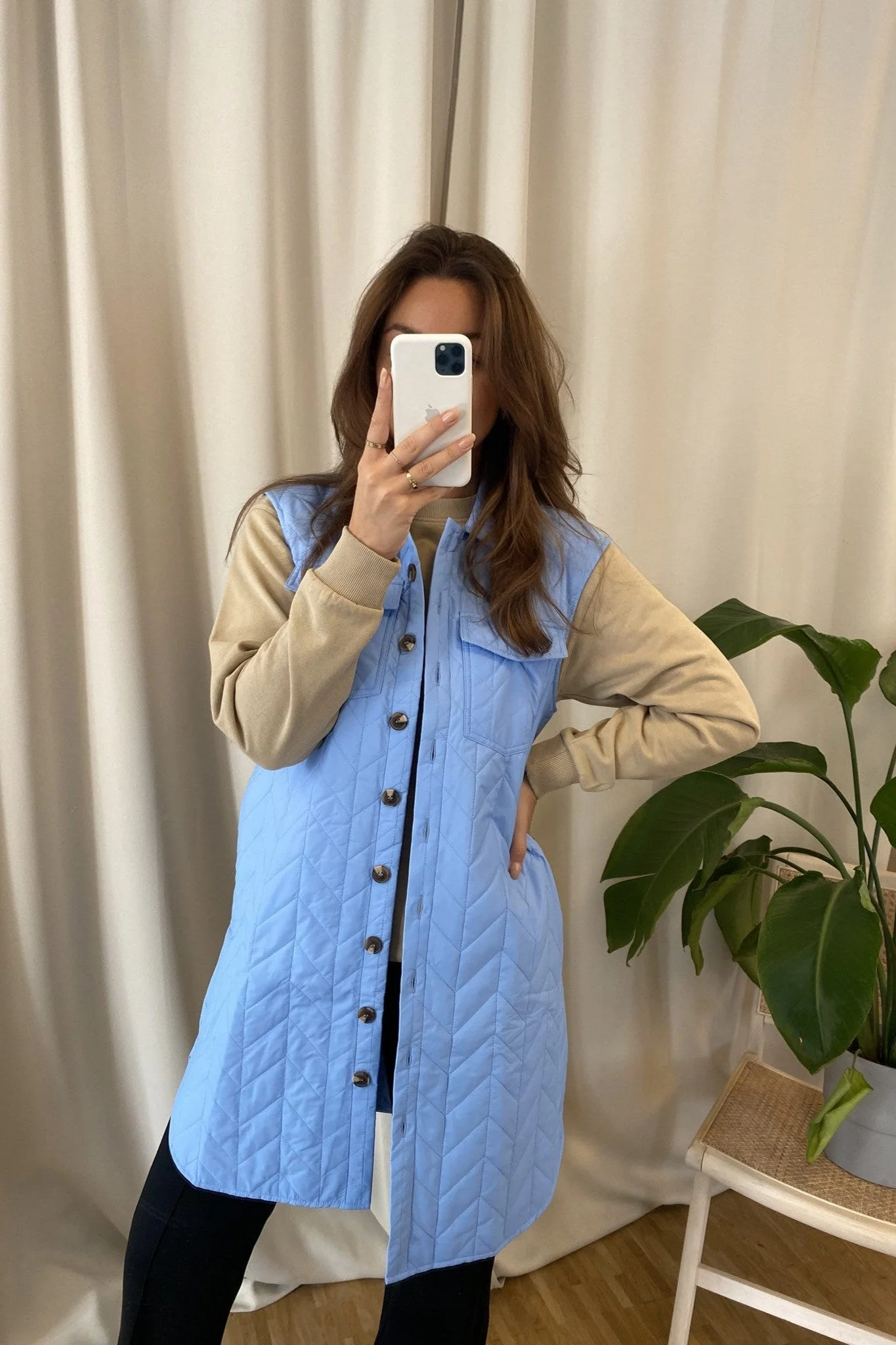 Magda Lang matelash gilet - Hortensia – Image 2