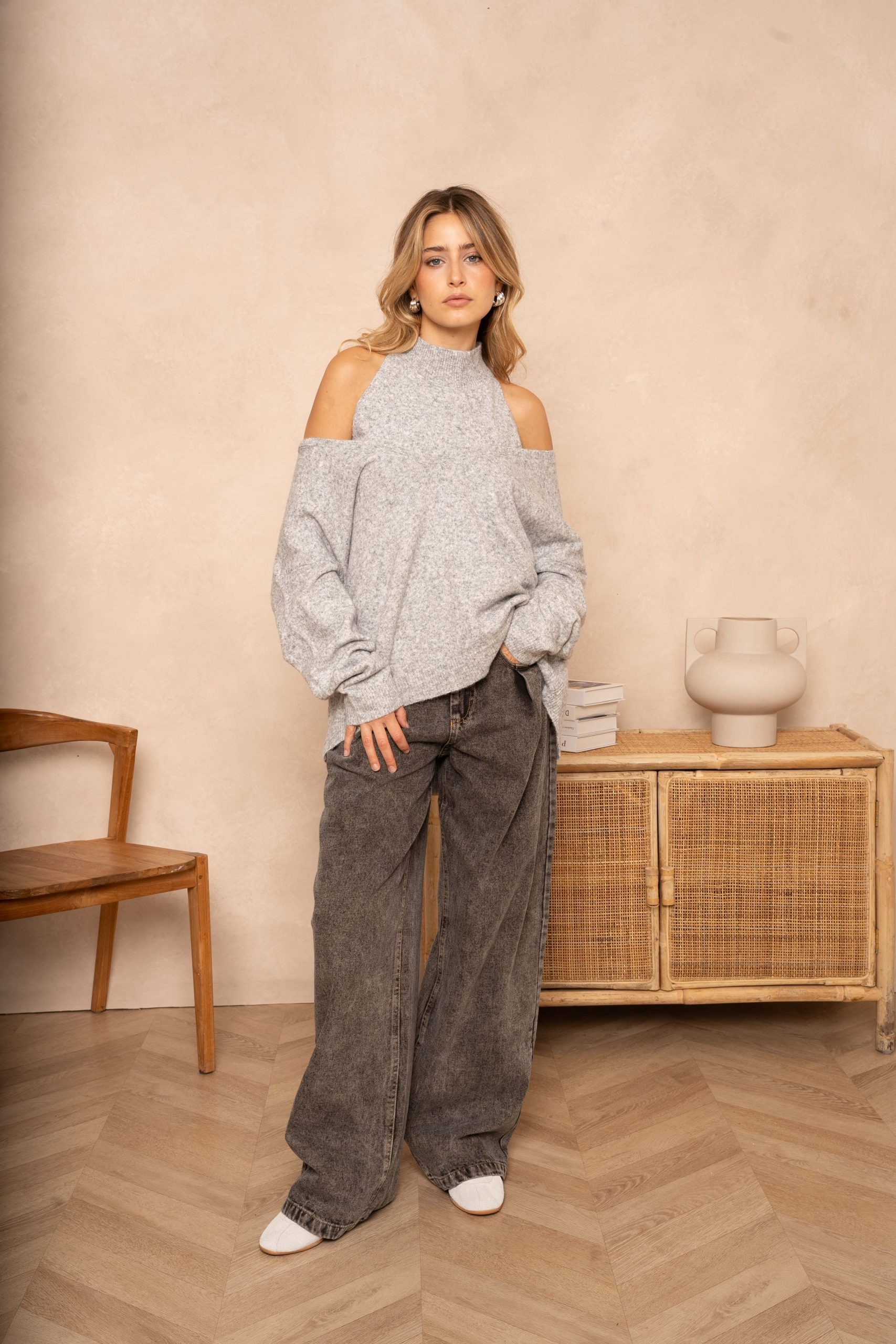 Jean large Pink