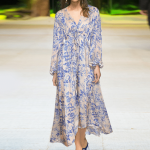 Hippie robe bohème à manches longues chic