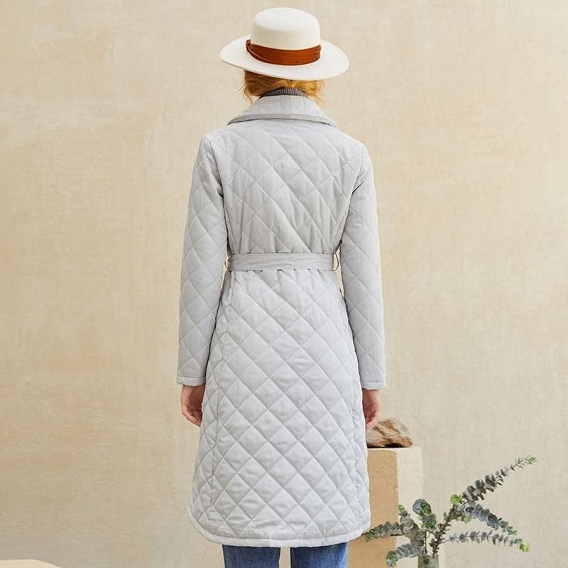 Manteau Bohème Gris Clair – Image 4