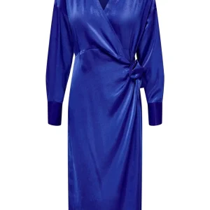 Mille langærmet midi kjole - sodalite bleu