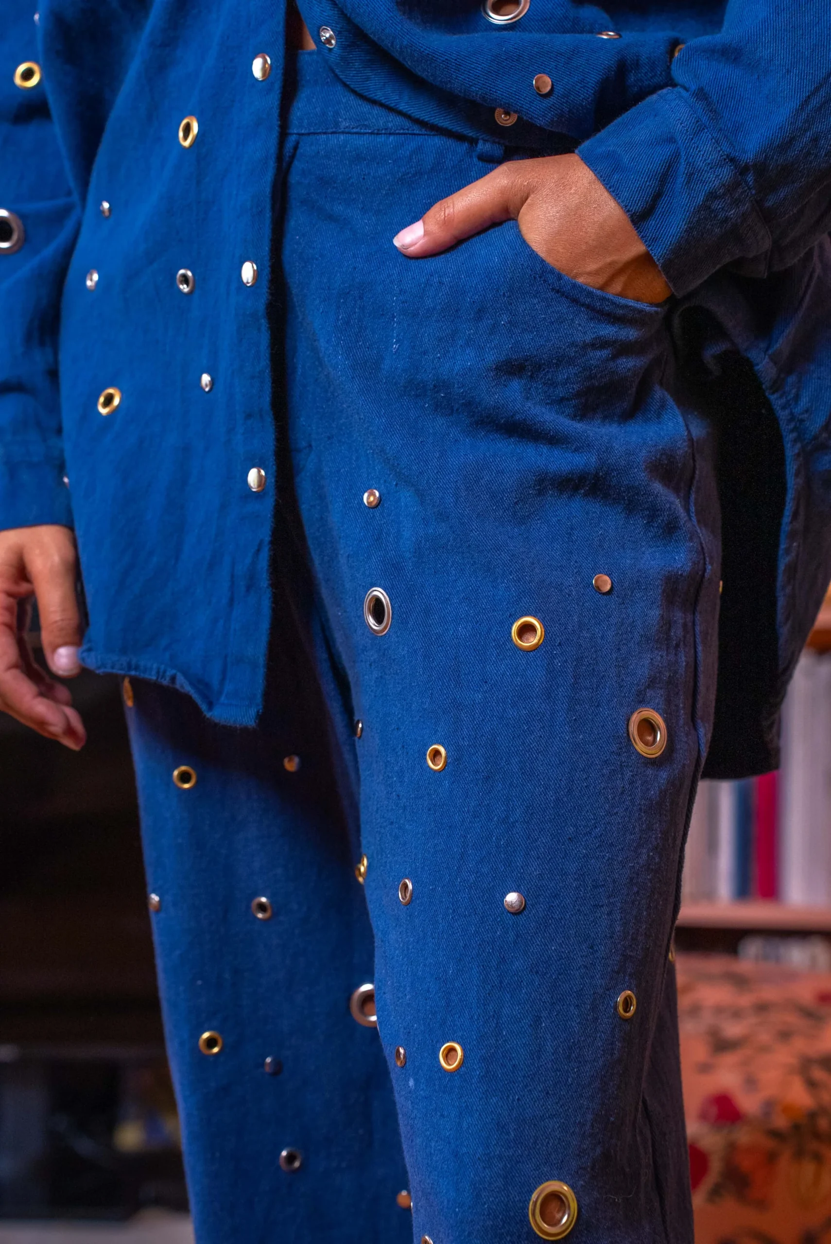 Pantalon Denim à œillets Sano – Image 3