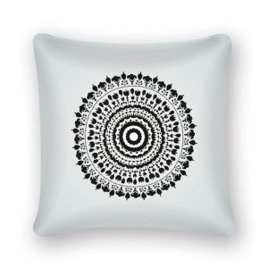 Coussin Bohème Noir et Blanc
