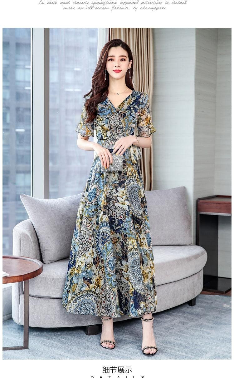 Robe Longue Fleurie Bohème – Image 8
