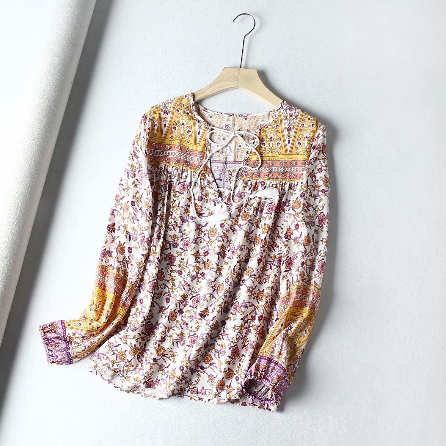 Blouse Manches Longues Imprimé Fleurie – Image 4