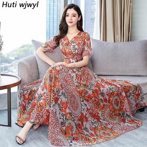 Robe Longue Fleurie Bohème – Image 4