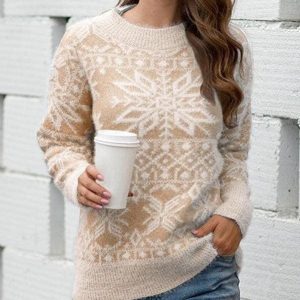Pull Bohème Flocon Hiver