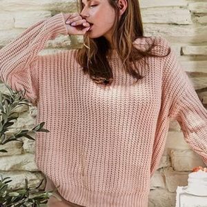 Pull Bohème Rose Chic