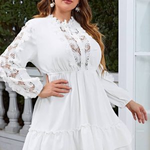 Robe Blanche Champêtre Grande Taille