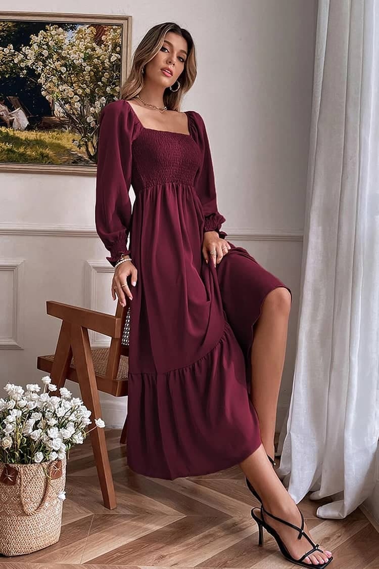 Robe Fluide Champêtre Rétro – Image 3