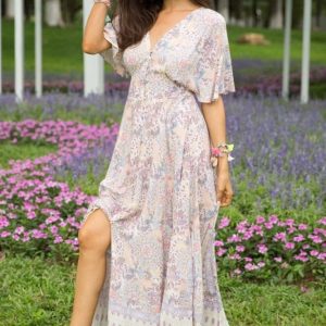 Robe Longue Imprimé Bohème