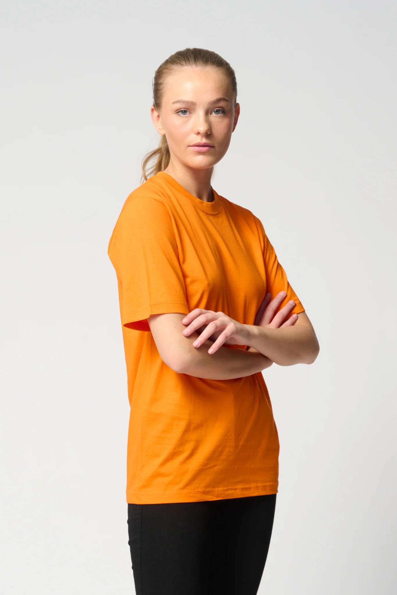 T-shirt surdimensionné - Orange – Image 2