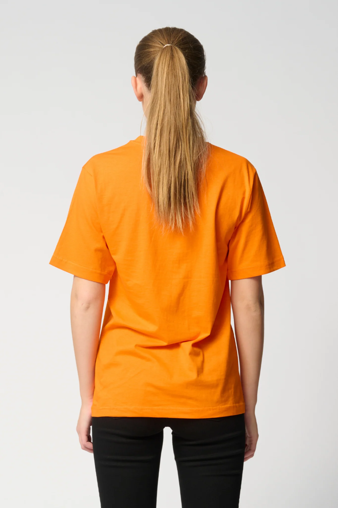 T-shirt surdimensionné - Orange – Image 4