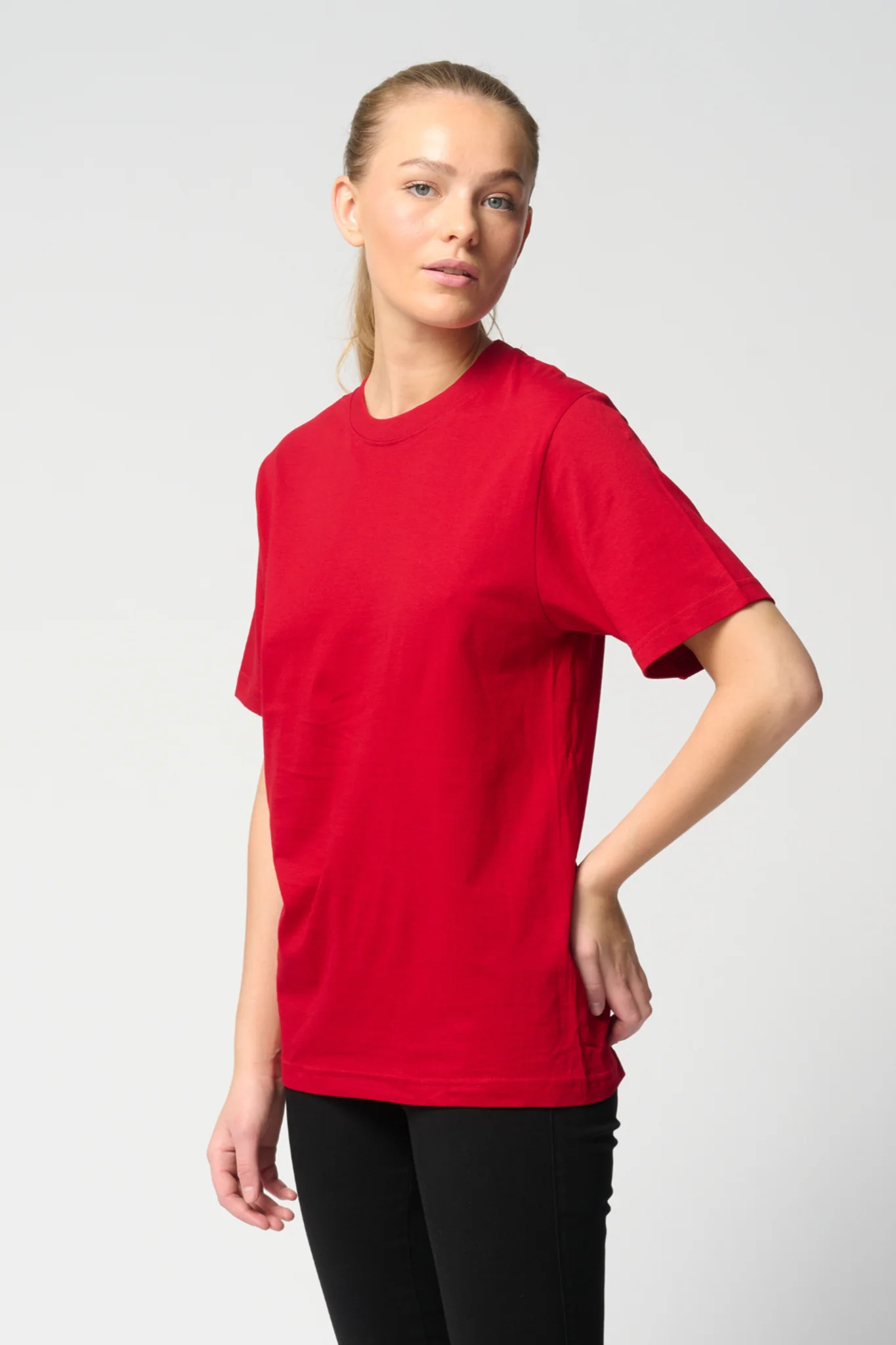 T-shirt surdimensionné - rouge – Image 3