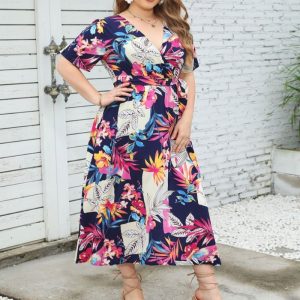 Robe Bohème Grande Taille fleurie