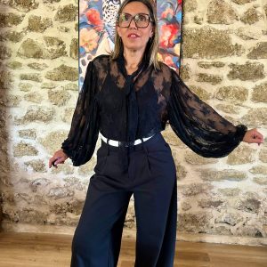 Blouse Éléna - Blouse en dentelle noire