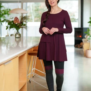 Legging Cuissard Gris et Merlot