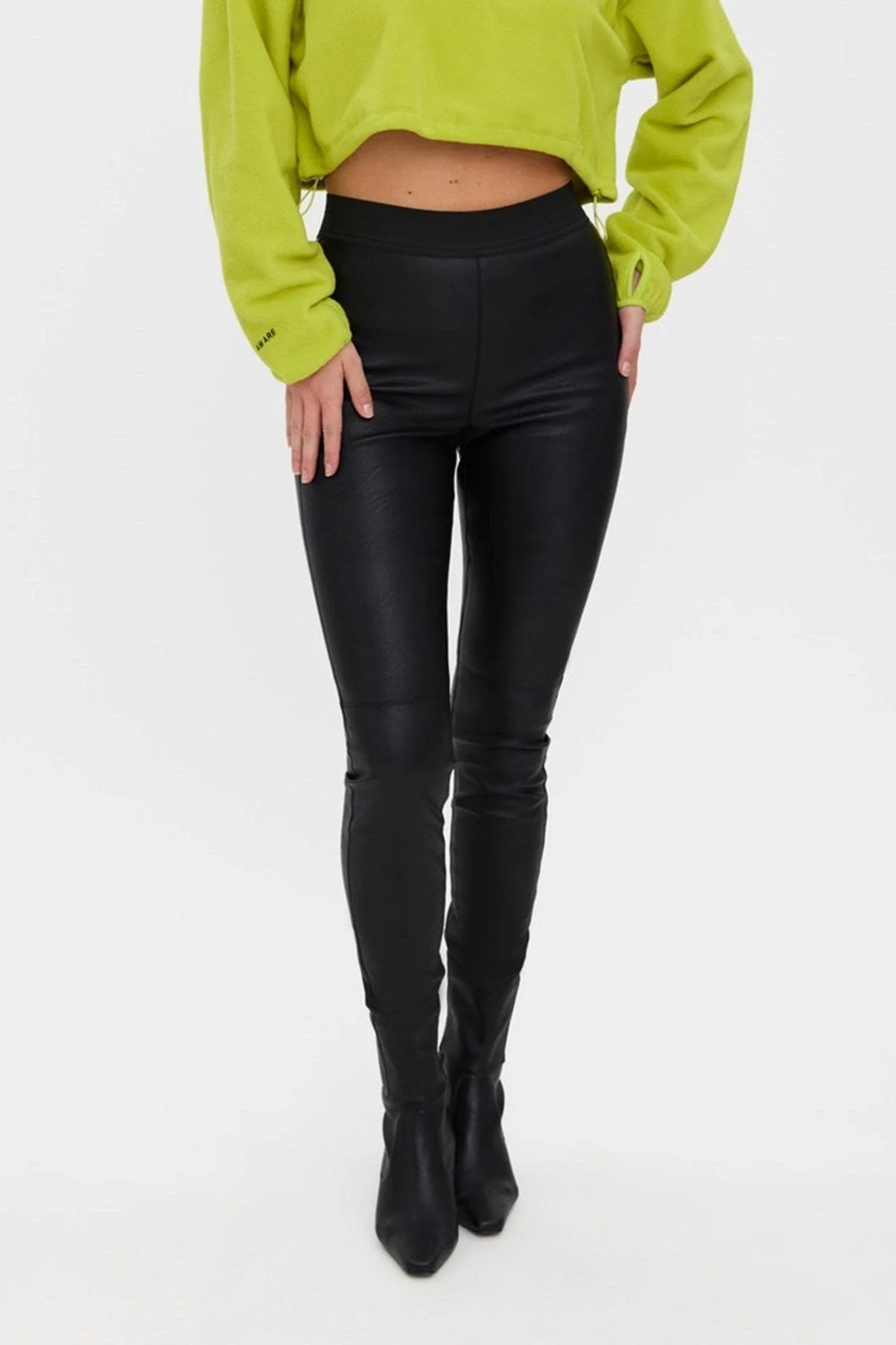 Leggings coupés de tempête - noir