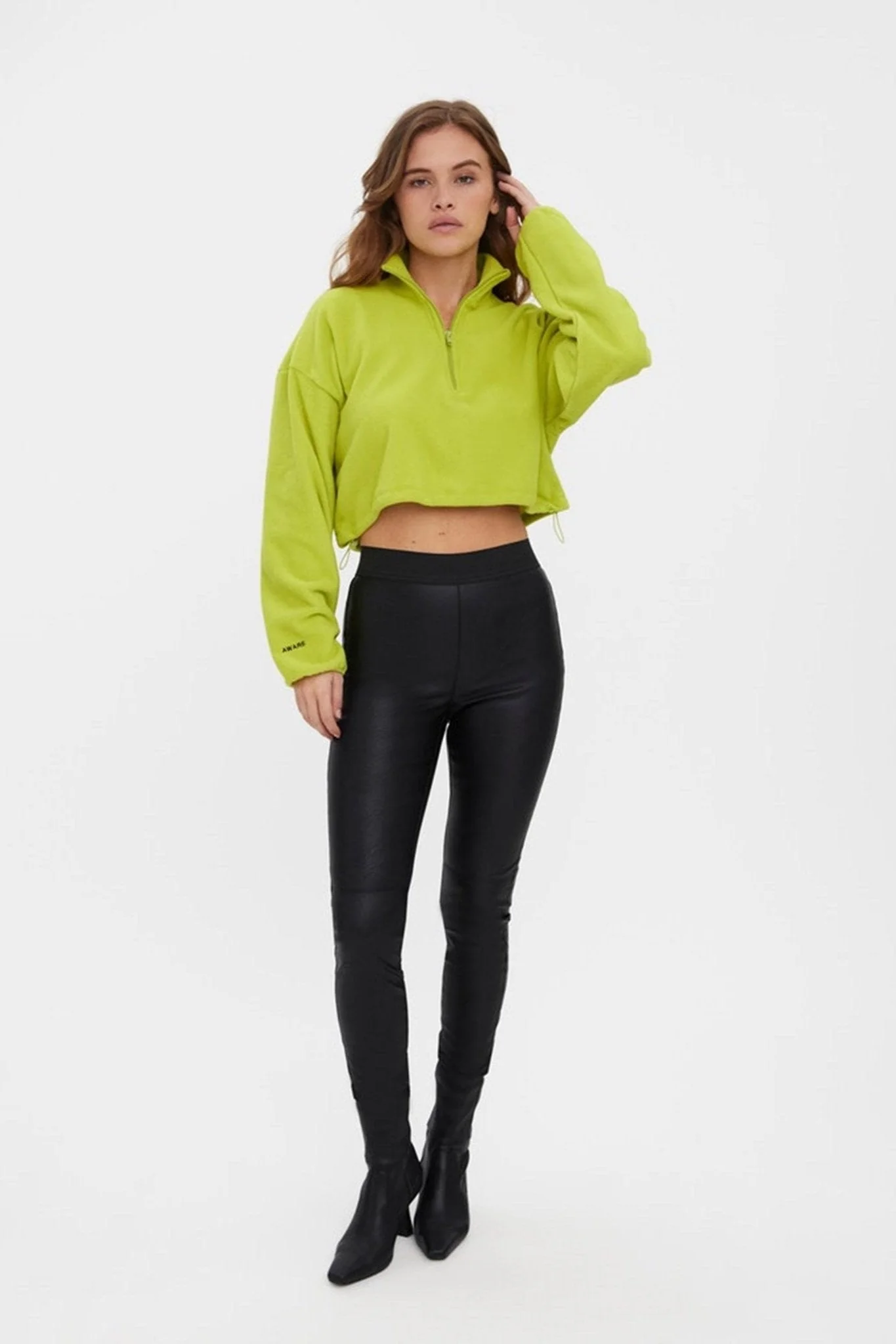 Leggings coupés de tempête - noir – Image 3
